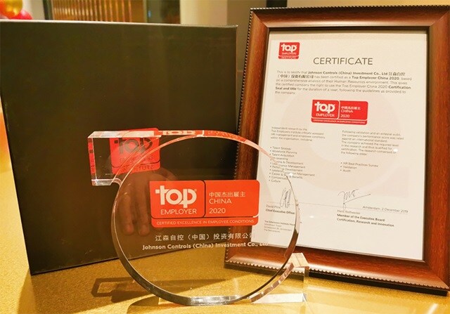 China Top Employer Award & Certificate