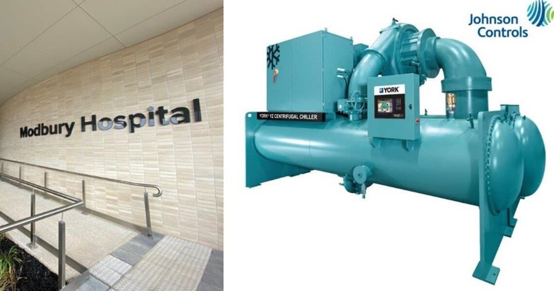Collage of Modbury Hospital and the York Chiller product