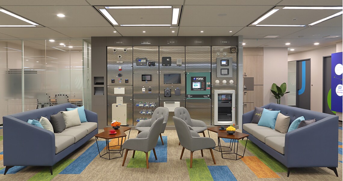 Interior view of a Johnson Controls office