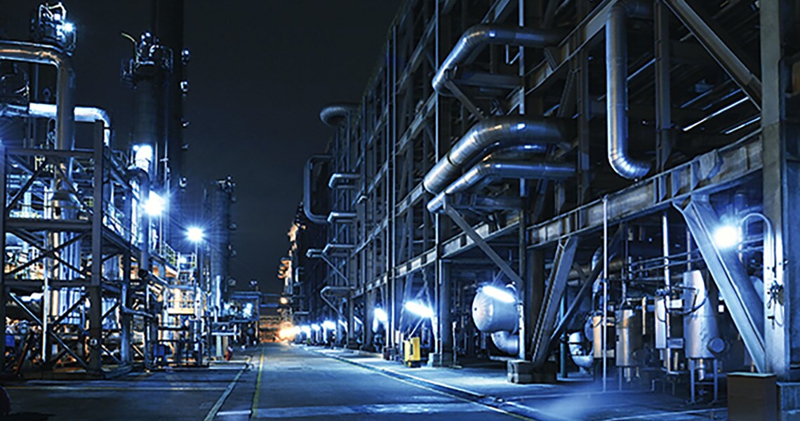 View of the installed machines at Oil refinery