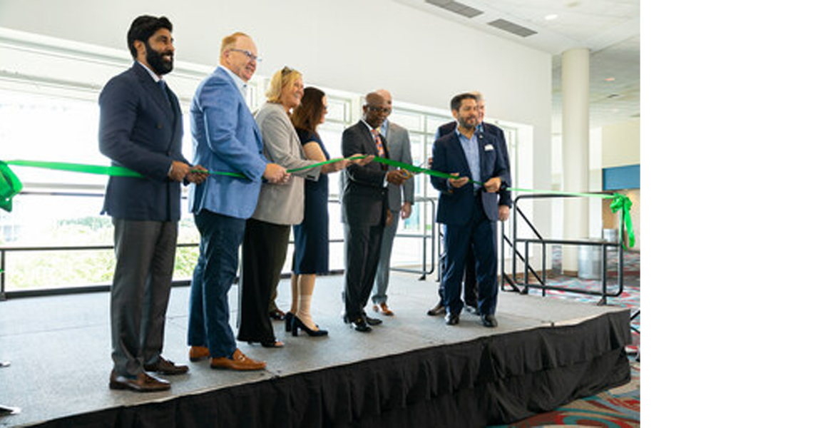 NRG Park and Johnson Controls  employees at kick off of the sustainability meet