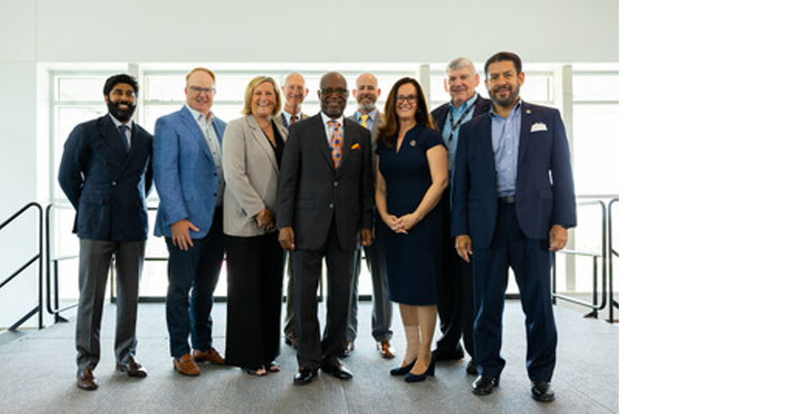 NRG Park and Johnson Controls  employees at kick off of the sustainability meet