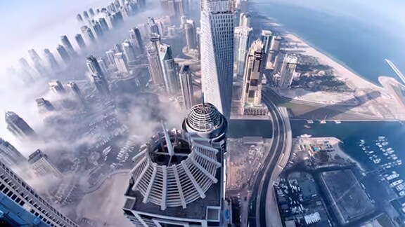 City Space image from top view