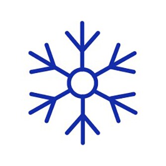 Snowflake blue icon