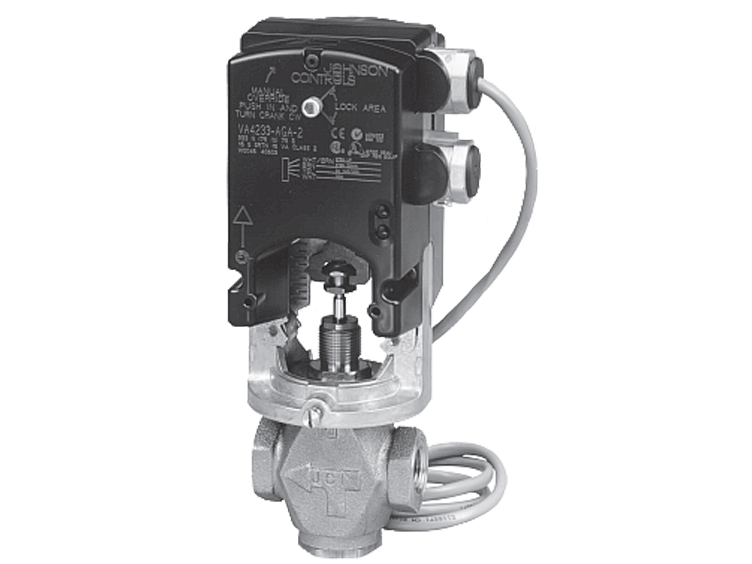 Display of a Johnson Controls VA-4233 Series Electric Valve Actuato