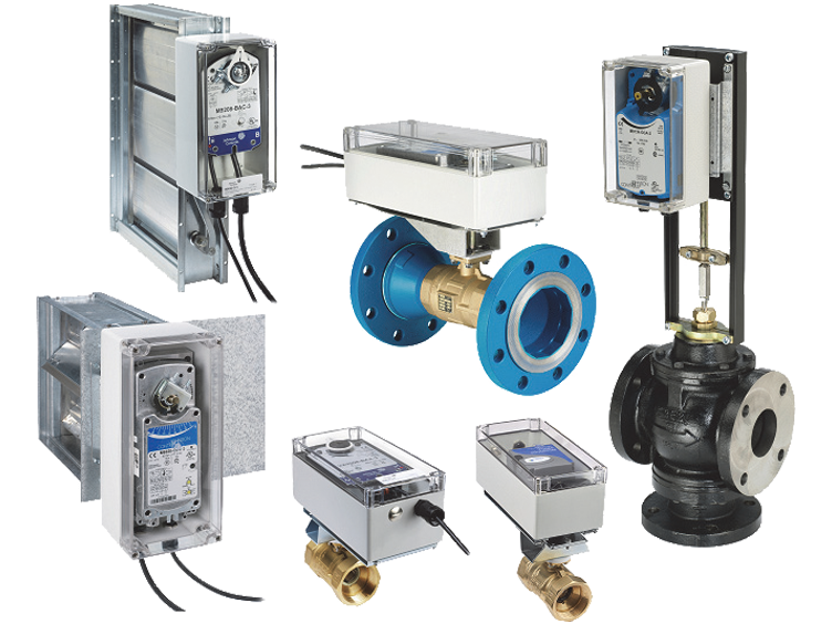 Display of various models of Johnson Controls M9000-3xx Series Weather Shield Enclosures which is used in HVAC applications