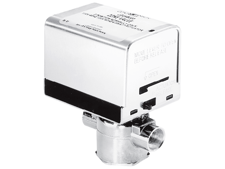 Display of a Johnson Controls J Series Electric Zone Valve