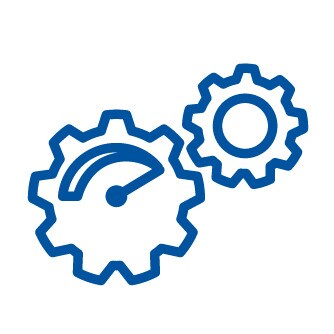 Icon depicting performance in a gear system
