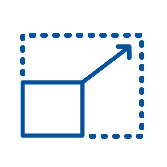 Icon representing the system ability to handle increasing work load