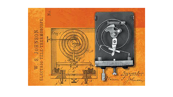 Display of the electric tele-thermoscope invented by Warren S. Johnson
