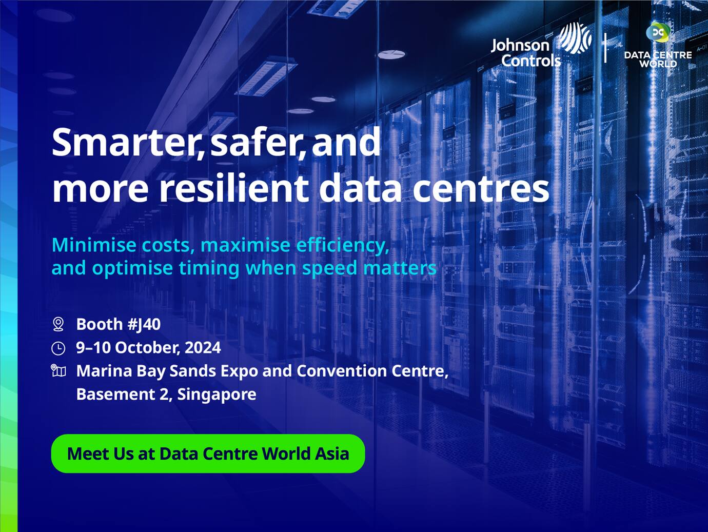 Creative for an event hosted by Johnson Controls and Data Centre World