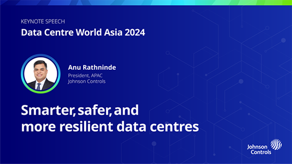 Keynote creative for the event World Asia Data Center 2024 from Johnson Controls