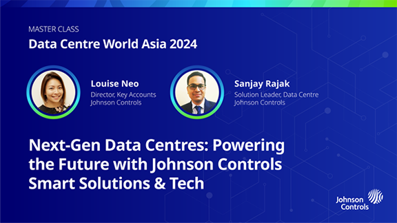 Creative for the event World Asia Data Center 2024 from Johnson Controls