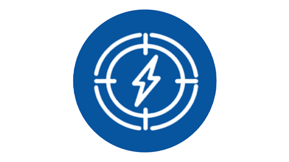 Icon of electric charging