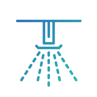 Icon of a water sprinkler