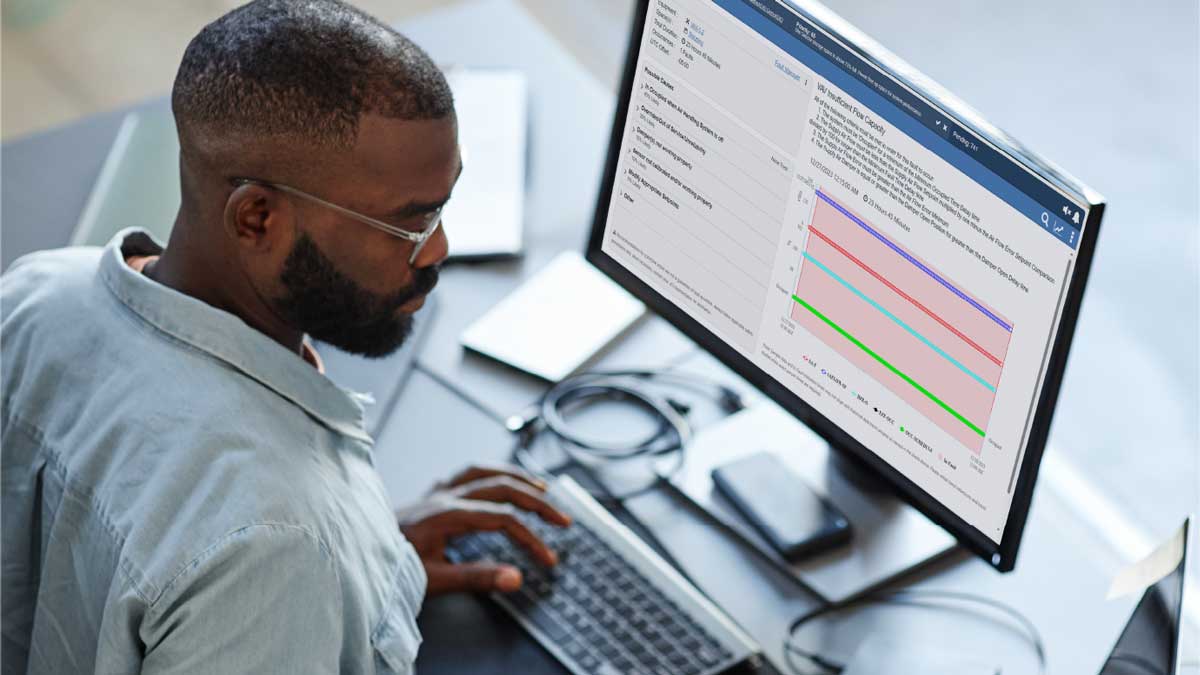 Man working at a desk