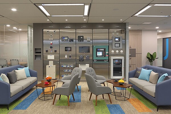Interior view of a Johnson Controls office