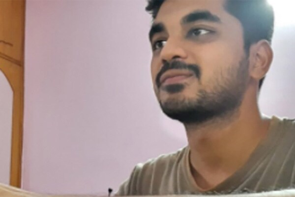 Close up of a employee working from home