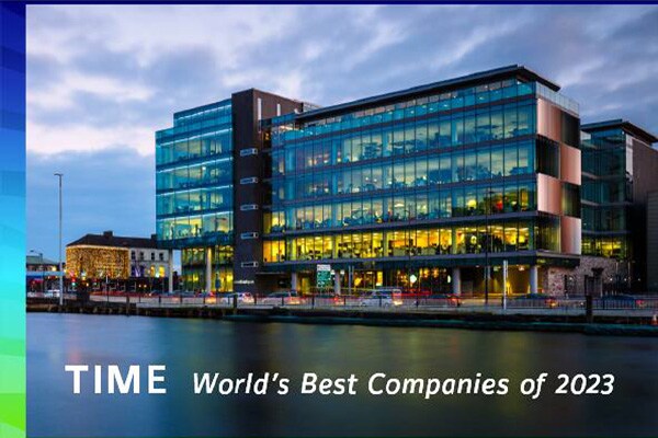 View of  the One Albert Quay in Cork, Ireland Headquarters of Johnson Controls which was named as the world's best company in 2023
