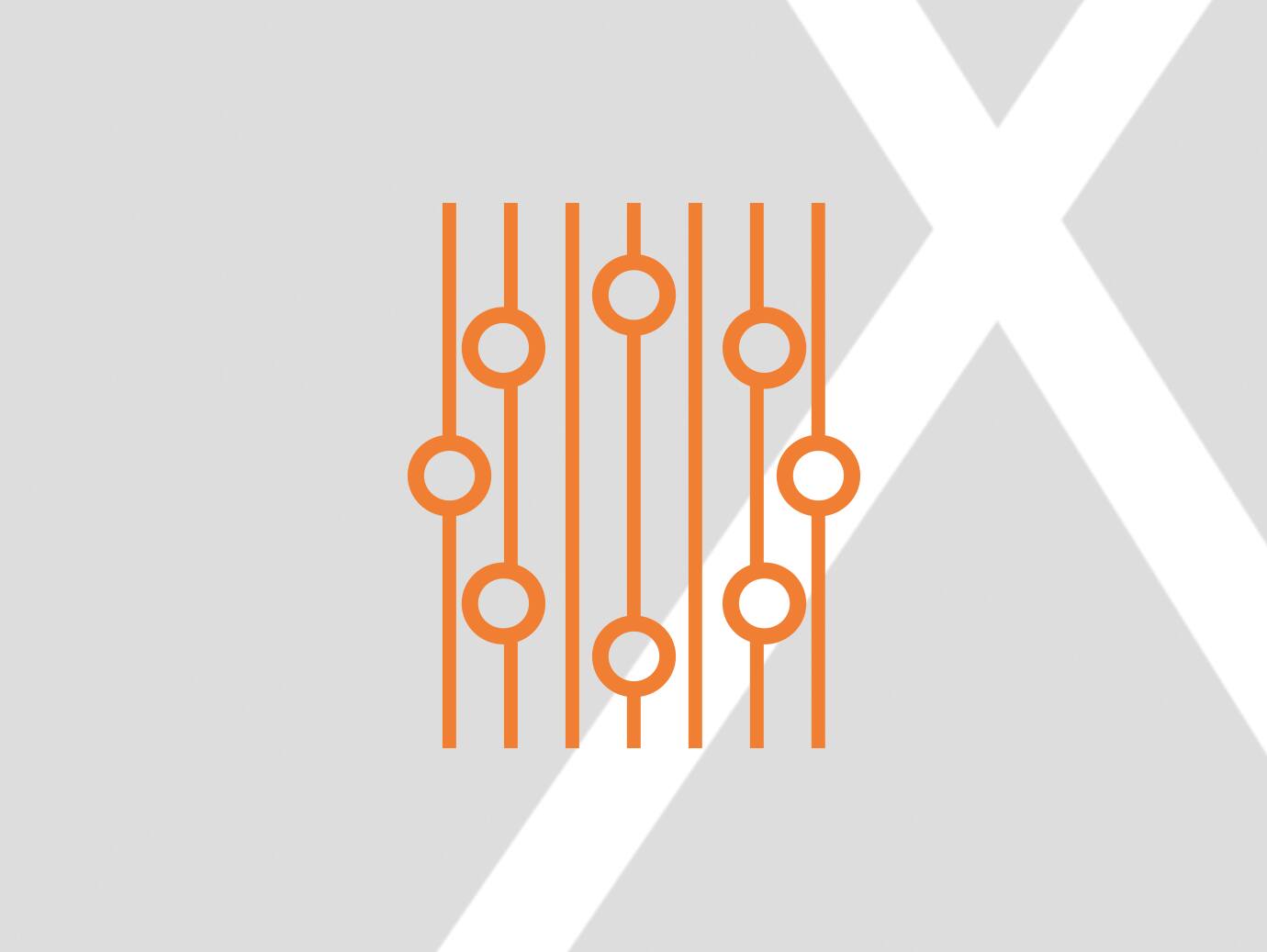 Volume control icon orange